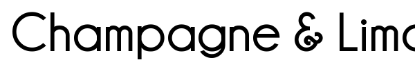Champagne & Limousines font preview
